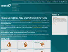 Tablet Screenshot of bdtronic.com